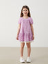 LC Waikiki Checkered Lace Detailed Girl'S Dress